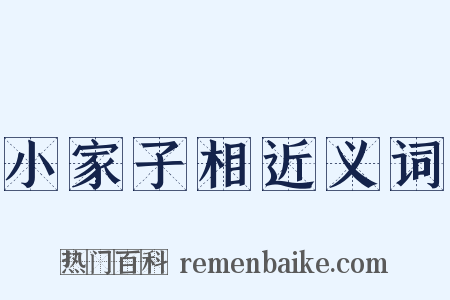 小家子相近义词是什么意思的图片